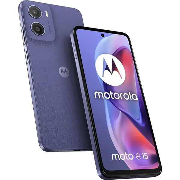 Motorola Telefon Motorola Moto E15, 16.9 cm (6.67), 2 GB RAM, 64 GB, Dual SIM, Android 14 Go Edition, 4G, Mov