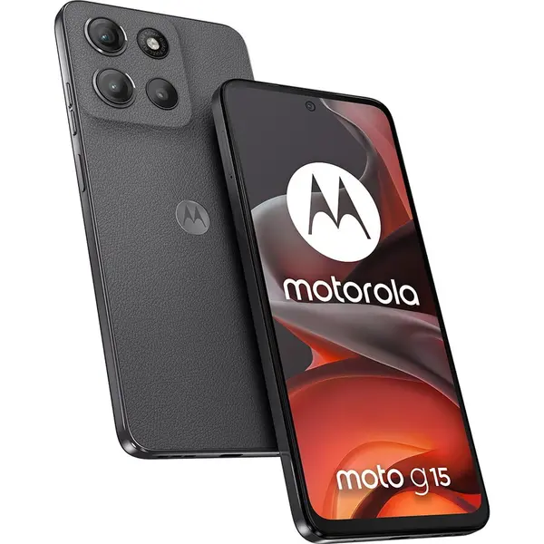 Motorola Telefon MOTOROLA Moto G15, 17.1 cm (6.72), 128GB, 8GB RAM, Dual SIM, Android 15, 4G, Gravity Gri