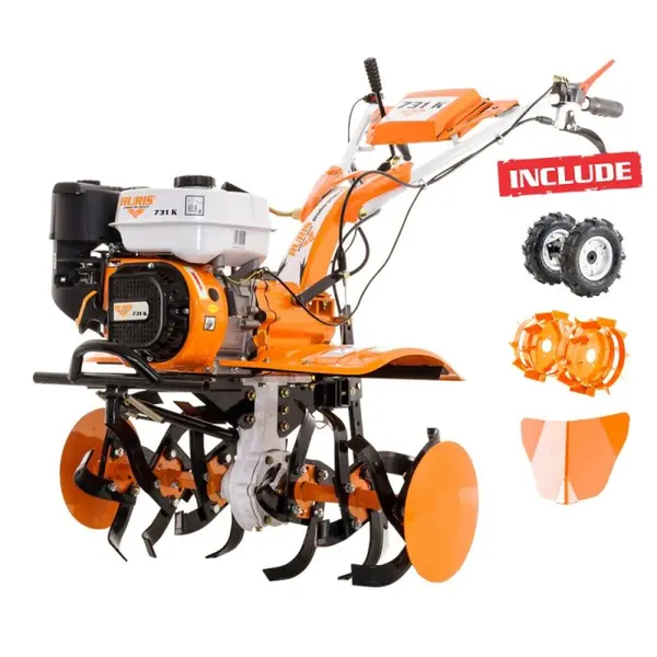Motosapa Profesionala RURIS 731K 7.5 CP Bonus roti cauciuc, rarita, roti metalice 300 fara manicot