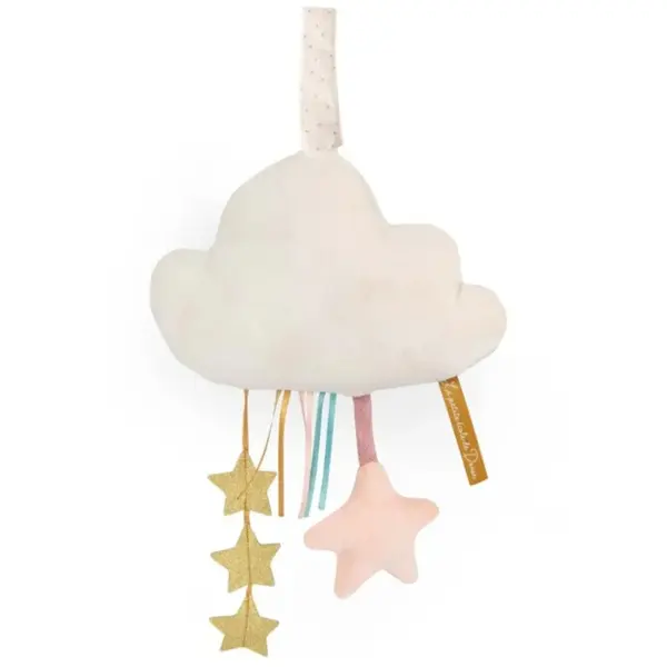 MOULIN ROTY Light-up Cloud La petite école de danse jucărie suspendabilă contrastantă 1 buc