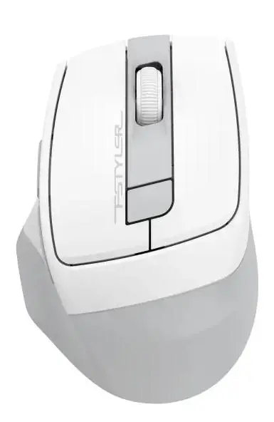 Mouse A4Tech - Fstyler FG35CS Plus, optică, wireless, albă