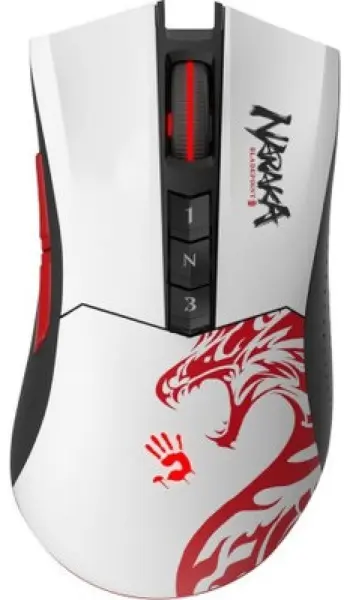 Mouse de gaming A4Tech - Bloody R90 Plus Naraka, optic, wireless, negru