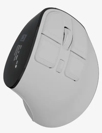 Mouse de gaming Natec - Euphonie Pro, verticală, wireless, albă