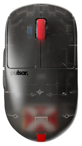 Mouse de gaming Pulsar - X2H Mini, optic, fără fir , Clear Black Edition