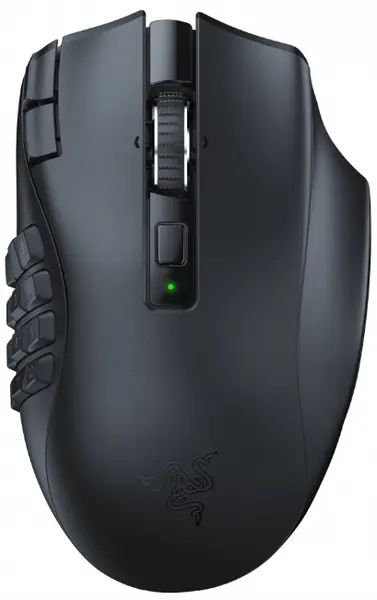Mouse de gaming Razer - Naga V2 HyperSpeed, optic, wireless, negru