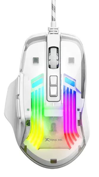 Mouse de gaming Xtrike ME - GM-319, optic, alb
