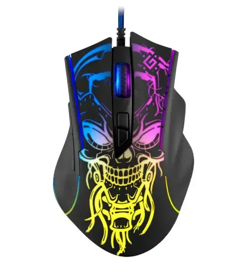 Mouse Defender Bulletstorm GM-928, Wired, iluminare, 7200 dpi (Negru)