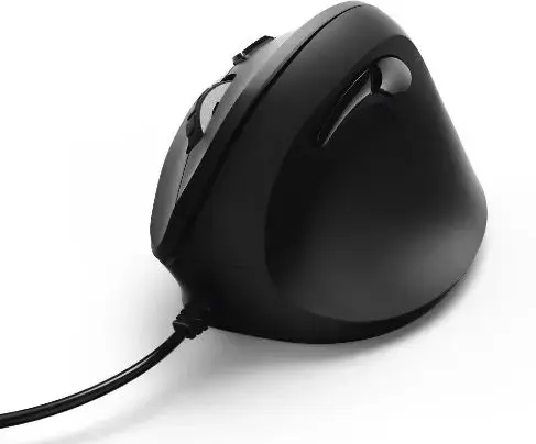 Mouse Ergonomic cu fir Hama EMC-500, 1400 DPI, Optic (Negru)