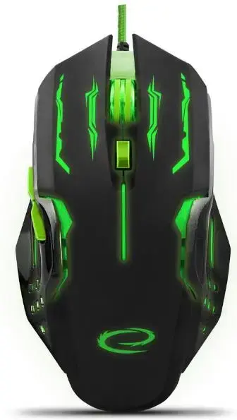 Mouse Esperanza Gaming EGM403G (Negru/Verde)