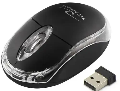 Mouse ESPERANZA Titanium Condor, Wireless (Negru)
