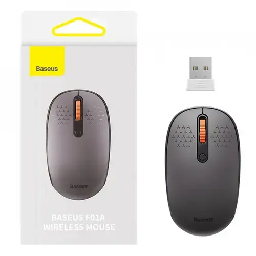 Mouse Fara Fir BT 5.0 - Baseus F01A B01055502833-00, Gri