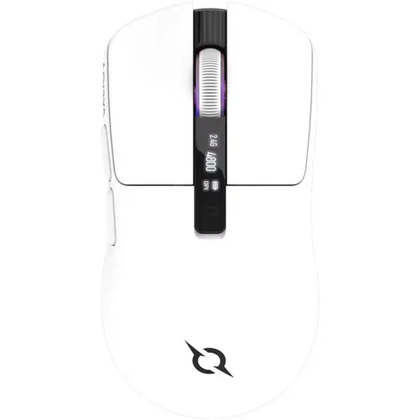 Mouse gaming Aqirys M2, Wireless, RGB, Alb