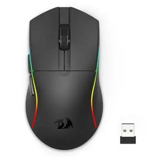 Mouse gaming Bluetooth Redragon Deicide Lite, USB/Bluetooth, iluminare RGB, 10000 DPI, Negru
