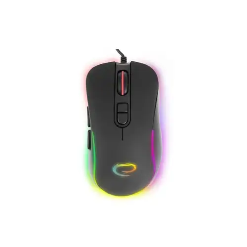 Mouse Gaming Esperanza MX303 HESPERIS, Iluminat, USB-C, 2400 DPI (Negru)