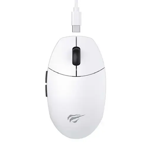 Mouse Gaming Havit MS1039W, Wired, Wireless 2.4 Ghz (Alb/Negru)