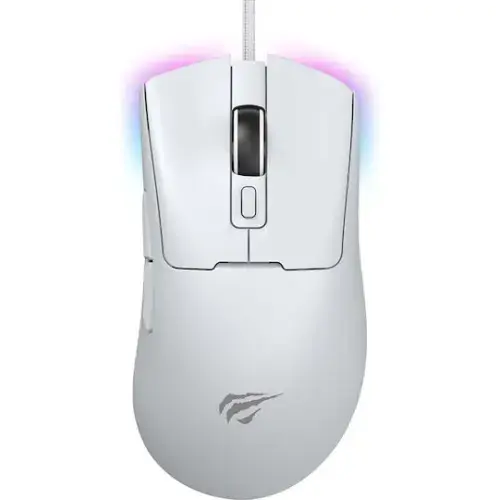 Mouse Gaming Havit MS959S, iluminare RGB, Wired, USB (Alb)