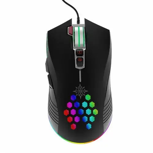 Mouse Gaming Inca IMG-347, cu fir, USB, optic, 7200DPI, RGB (Negru)