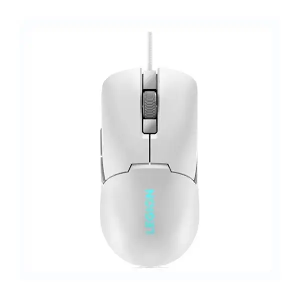 Mouse gaming Lenovo Legion M300s, Iluminare RGB, 8k DPI, Sensor Pixart, Glacier White