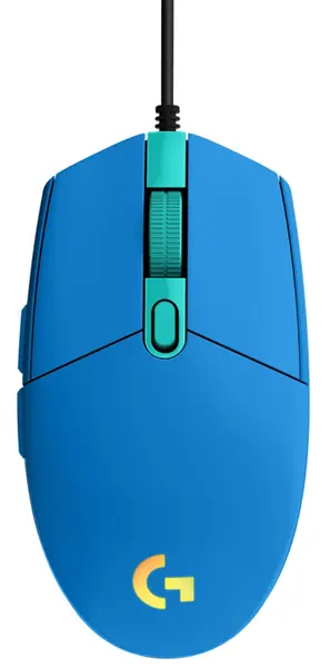 Mouse gaming Logitech - G203 Lightsync, optic, albastru