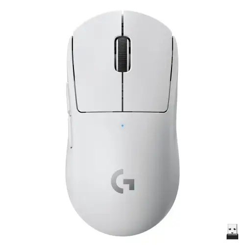 Mouse gaming Logitech Pro X Superlight, 25600 dpi, Wireless, Alb
