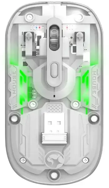 Mouse gaming Marvo - M808W, optic, wireless, transparent