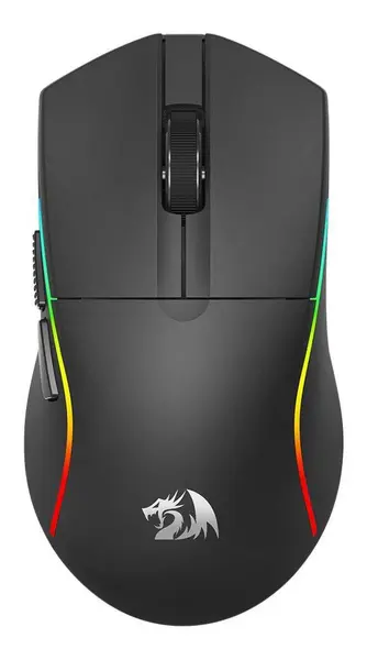 Mouse gaming Redragon - M816-STD, optic, wireless, negru