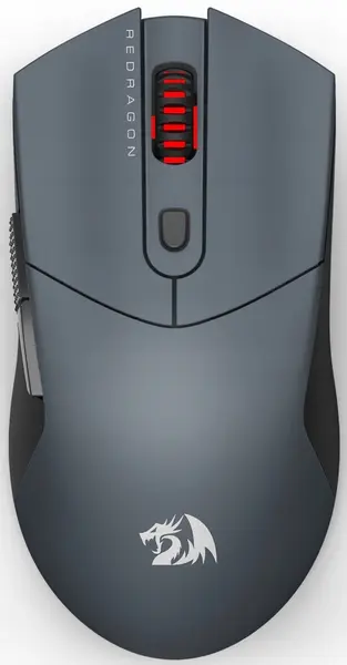 Mouse gaming Redragon - ST4R PRO, optic, wireless, gri/negru