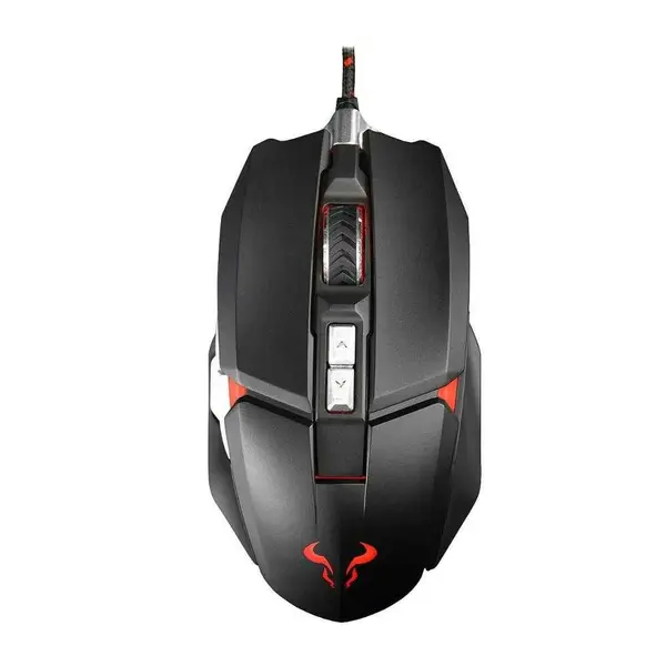 Mouse gaming Riotoro Aurox, 10000 DPI, RGB, Negru