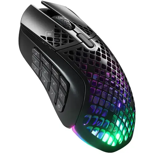 Mouse Gaming SteelSeries Aerox 9 Wireless, iluminare RGB, Bluetooth (Negru)