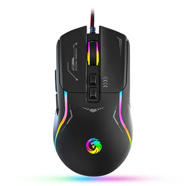 Mouse gaming Timebox, 7200 DPI, FastCharge, RGB Led, Negru - Default Title