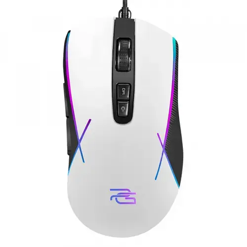 Mouse Gaming Wired USB Proove Defiant, RGB, 7200DPI, Alb