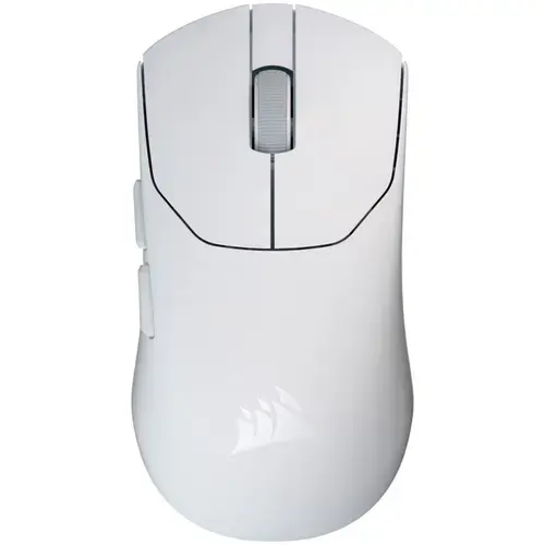 Mouse gaming wireless Corsair SABRE v2 PRO Ultralight Black, 36g, w/lag-free 8kHz hyper-polling, 33K DPI sensor, forma simetrica, Alb