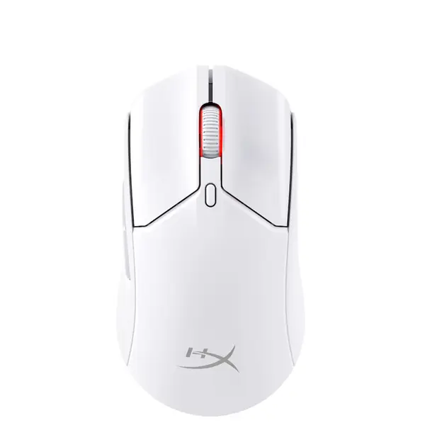 Mouse gaming wireless HyperX Pulsefire Haste 2, 26000 DPI, Iluminare RGB, Alb