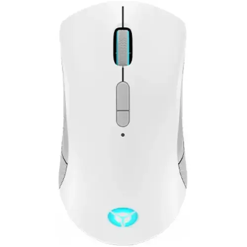 Mouse gaming wireless Lenovo Legion M600, iluminare RGB, 16k DPI, conectare Bluetooth/USB-C, ambidextru, Alb