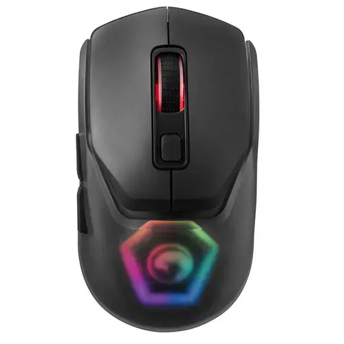 Mouse Gaming Wireless Marvo Fit Pro G1W, Bluetooth/USB, iluminare RGB, 19000 dpi (Negru)