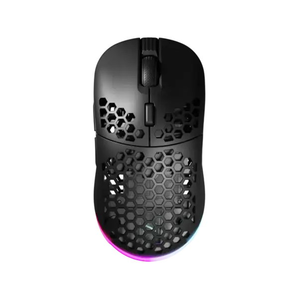 Mouse Gaming Wireless Nyfter NYF 22 19000 DPI, 1000 Hz, 72 g Negru, 2 skin-uri , RESIGILAT - Default Title