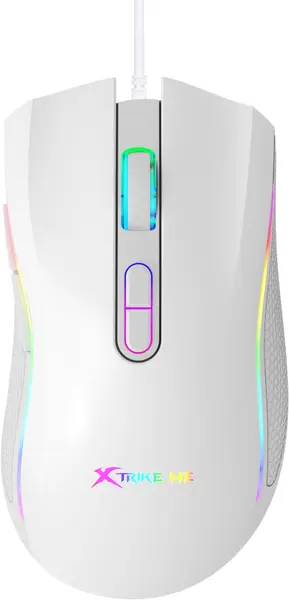 Mouse gaming Xtrike ME - GM-314, optic, cu fir, alb