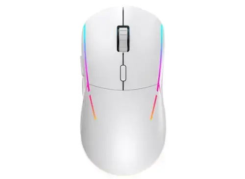 Mouse Gaming Yenkee Samurai, Wireless 2.4GHz, iluminare RGB (Alb)