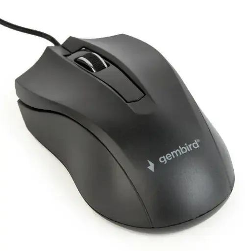 Mouse Gembird MUS-3B-01, 1000 DPI, Optic (Negru)