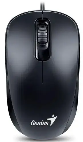 Mouse Genius DX-110, Ambidextru (Negru)