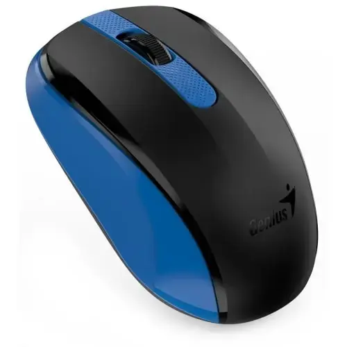Mouse Genius, „NX-8008S”, PC sau NB, wireless, 2.4GHz, optic, 1200 dpi, butoane/scroll 3/1, Albastru