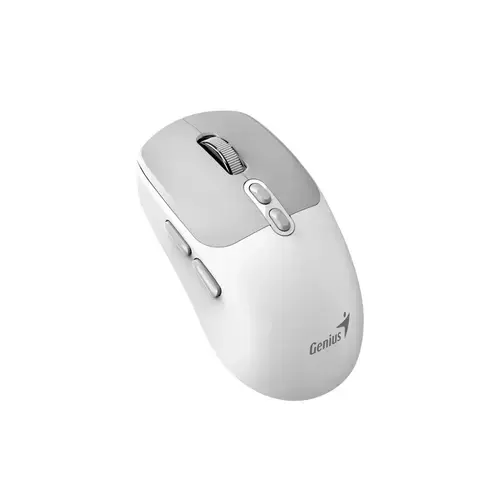 Mouse Genius NX-8080S, Wireless 2.4Gzh, Bluetooth, 1600dpi (Alb/Gri)