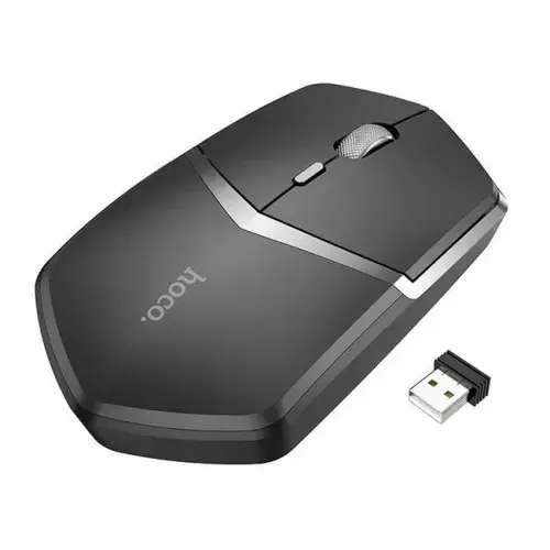 Mouse HOCO DI33, 1600DPI, Wireless 2.4Ghz (Negru)