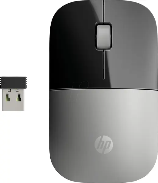 Mouse HP - Z3700, optic, wireless, argintiu/negru