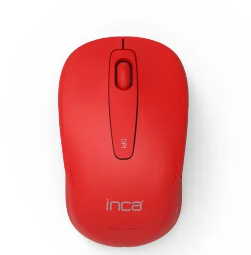 Mouse Inca IWM-331RK, Wireless 2.4 GHZ, 800/1600 dpi, USB (Rosu)