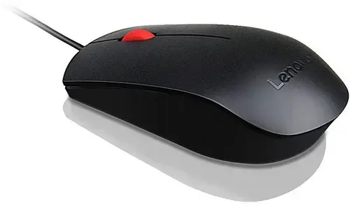 Mouse Lenovo Essential, optic, USB, 1600 DPI (Negru)