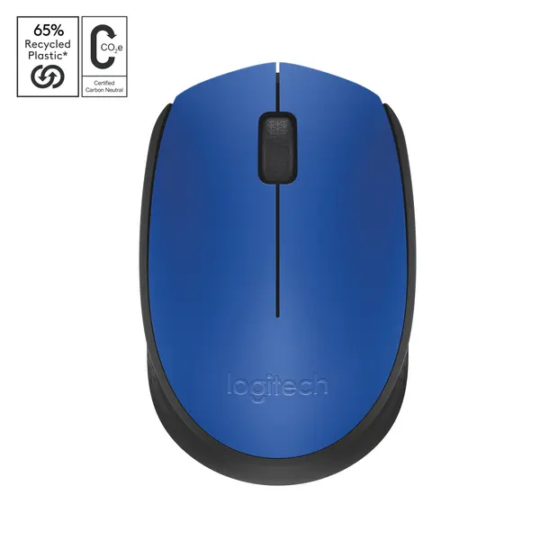 Mouse Logitech - M171, optic, wireless, albastru