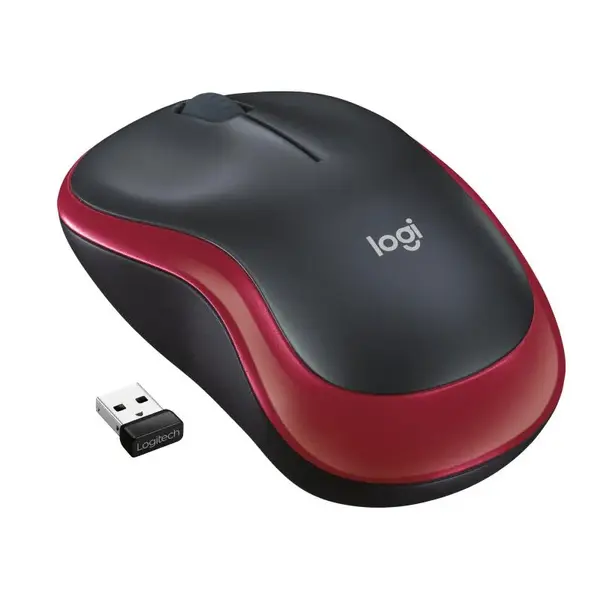 Mouse Logitech M185 WR 1000 DPI, red Mouse Logitech M185 WR 1000 DPI, red