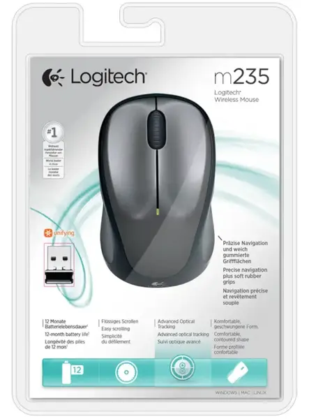 Mouse Logitech M235 Wireless Black/Grey