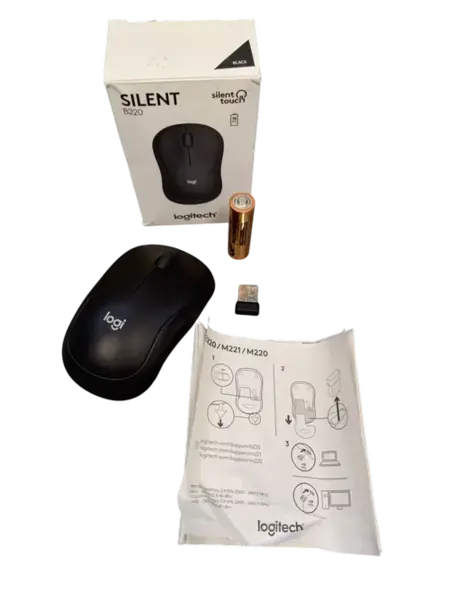 Mouse Logitech Optic Wireless B220 Silent (Negru)